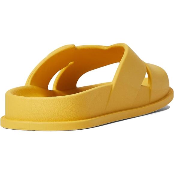 Lucky Brand Women's Roseleen Crisscross Sandal Slides Size 10 Yellow - Picture 3 of 5